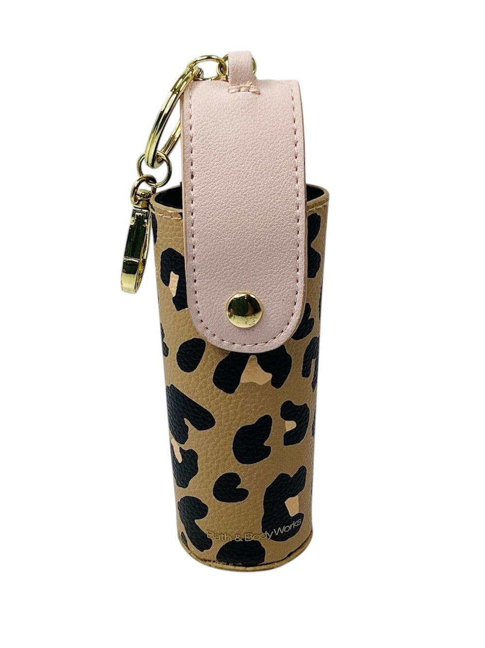 🐵 Bath & Body Works Leopard Print Hand Sanitizer Holder Keychain